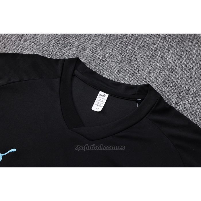 Chandal del Manchester City Manga Corta 2022-2023 Negro - Pantalon Corto